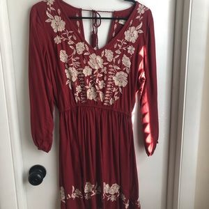 Abercrombie and Fitch mini dress, peasant sleeves